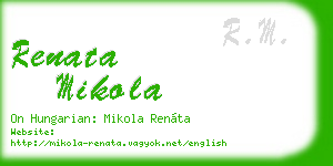 renata mikola business card
