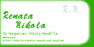 renata mikola business card